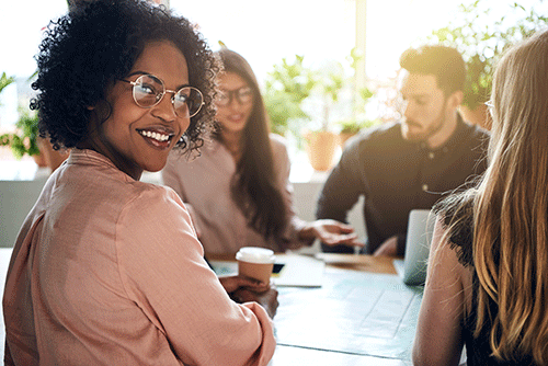 woman out with friends talks about how to contact solvent funding